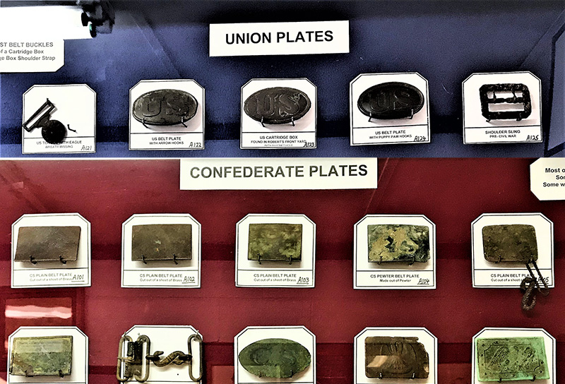 Fascinating Confederate and Union Buckles on Display at Shiloh